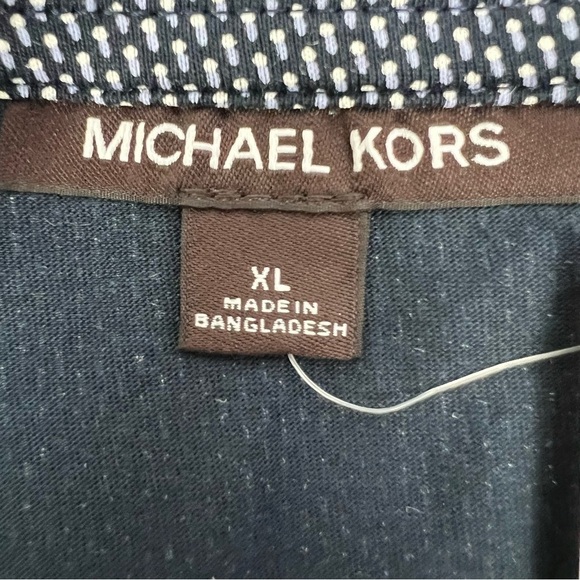 Michael Kors Men’s Pullover Polo  Shirt Sz XL Multi Color Short Sleeve NWT - Picture 6 of 10